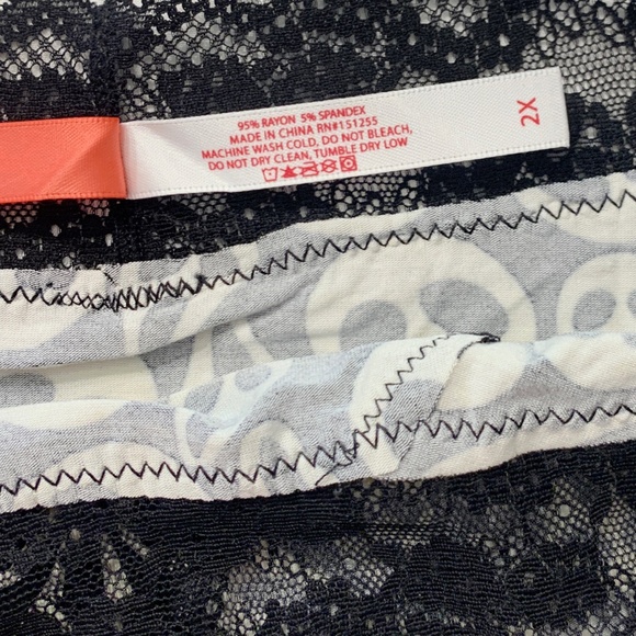 SOLD - Ghost Face Scream Bikini Panties Lace Halloween Lingerie Underwear New - Picture 6 of 10